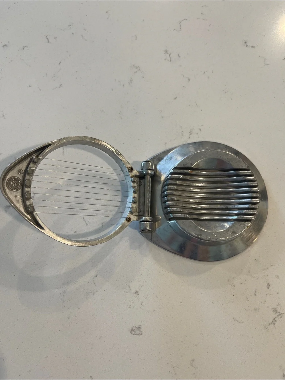 Vintage Metal Hard Boiled Egg Slicer